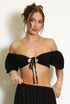 Keyhole Bardot Crop Top