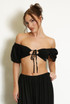 Keyhole Bardot Crop Top