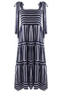 Striped Shirred Maxi Dress(PRE ORDER)