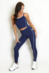 Gym Vest And Legging Set With Piping - New Ratio