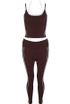 Gym Vest And Legging Set With Piping - New Ratio