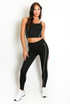 Gym Vest And Legging Set With Piping - New Ratio