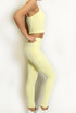 Gym Vest And Legging Set With Piping - New Ratio