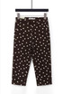 Polka Dots Cropped Capri Jeans 