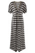 Wavy Embroidered Maxi Dress
