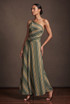 Asymmetric One Shoulder Top and Skirt