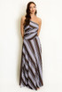 Asymmetric One Shoulder Top and Skirt