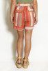 Mix Stripes Paper Bag Shorts(PRE ORDER)