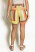 Striped Paper Bag Shorts