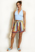 Striped Paper Bag Shorts