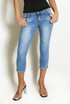 Low Rise Capris Jeans