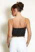 Polka Dot Cropped Cami Top