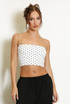 Polka Dot Cropped Cami Top