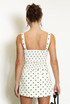Ruched Polka Dots Cropped Top(PRE ORDER)