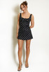 Polka Dots Mini Skirt with Belt(PRE ORDER)