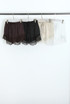 Satin Lace Trim Shorts