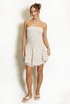 Shirred Halterneck Polka Dots Playsuit