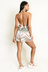 Scarf Print Halterneck Top and Shorts Set