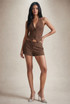 Low Rise Pinstripe Tailored Mini Shorts