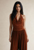 Cowl Halterneck Top