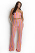 Zig Zag Wavy Crop Top And Trouser Set