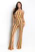 Zig Zag Wavy Crop Top And Trouser Set
