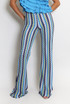 Zig Zag Wavy Crop Top And Trouser Set