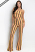 Zig Zag Wavy Crop Top And Trouser Set