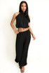 Bubble Hem Top and Trousers Set