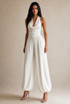 Cowl Halter Top and Bubble Hem Trousers Set