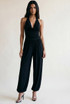 Cowl Halter Top and Bubble Hem Trousers Set
