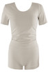 Side Gathered Top and Shorts Set