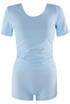 Side Gathered Top and Shorts Set