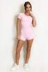 Side Gathered Top and Shorts Set
