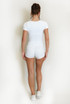Side Gathered Top and Shorts Set