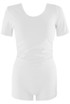 Side Gathered Top and Shorts Set