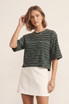 Striped Oversize Tee Shirt