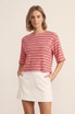 Striped Oversize Tee Shirt