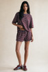 Striped Oversize Tee and Shorts Set