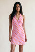 Polka Dot Halterneck Mini Dress