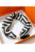 Pearl Clasp Satin Neck Scarf 