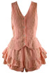 Threaded Waistcoat and Ruffle Skirt Set