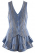 Threaded Waistcoat and Ruffle Skirt Set