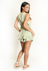 Linen Look Waistcoat and Ruffle Skort Set