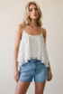 Polka Dot Chiffon Cami Top