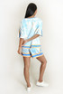 Jungle Print Satin T-Shirt And Shorts Set
