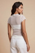 Crinkle Textured Mesh Top