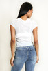 Crinkle Textured Mesh Top
