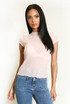 Crinkle Textured Mesh Top