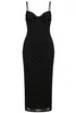 Polka Dot Strappy Midi Dress